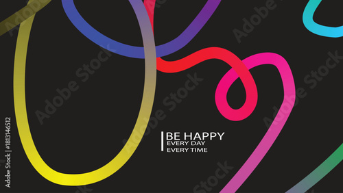 Abstract gradient colorful background featuring luminous flowing lines that create a bold, modern, and visually engaging design for creative digital projects.