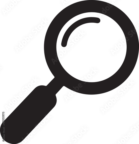 Search Icon Magnifying Glass Symbol
Magnifying Glass Search Bar Vector
Search Button Icon in Black and White