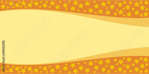 New Year's background with orange star decoration, free copyspace area design. Perfect for your project.