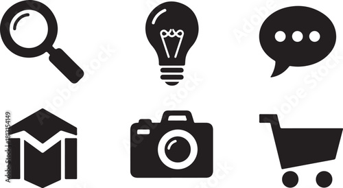 Search Icon Magnifying Glass Symbol
Magnifying Glass Search Bar Vector
Search Button Icon in Black and White