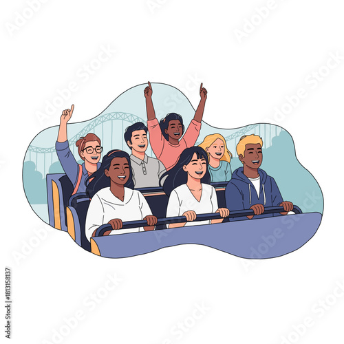 group of business people holding hands