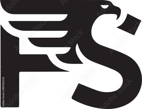 Stylized fs eagle logo