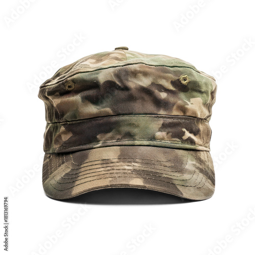 Solider hat isolate on transparent background