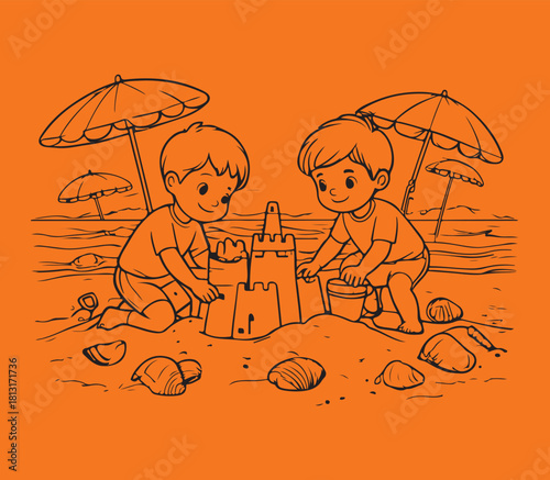 sketch for coloring book 