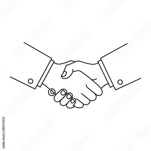 Professional handshake symbolizing agreement and successful partnership, conveying trust and collaboration for business success.