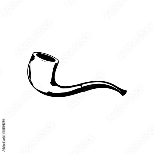 smoking pipe vector illustration 