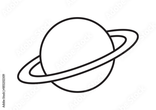 輪のある惑星のアイコン