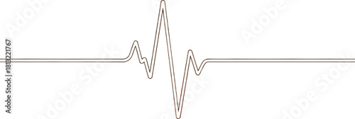 Vibrant gold background displays dynamic pulse line for energy concept design