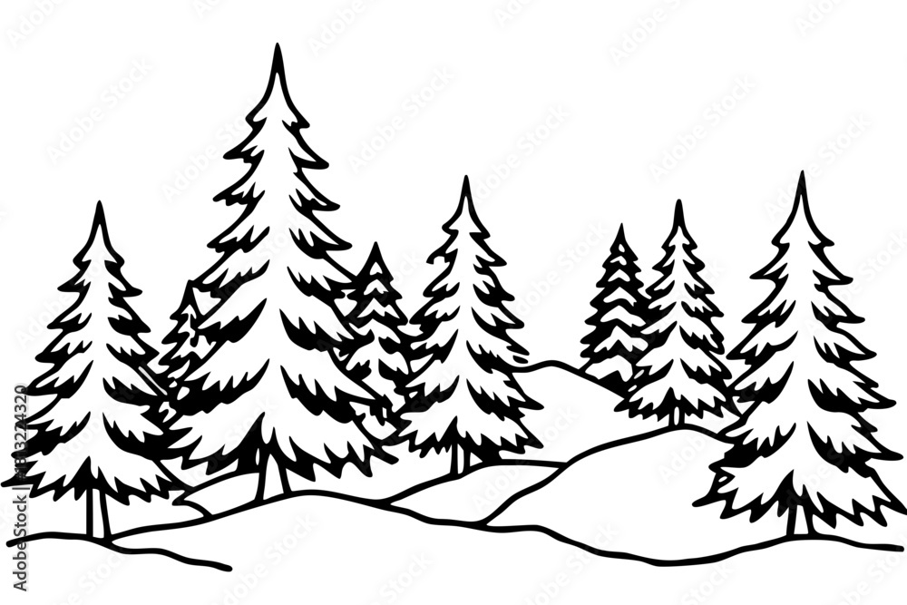 Fototapeta premium Forest landscape