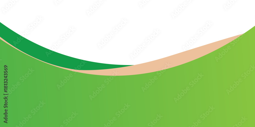 Obraz premium Curved Header and Footer Element