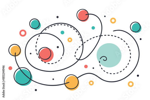 funky crayon doodle geometric shapes pattern icons