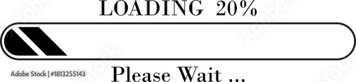 Loading Bar Please Wait Progress Icon. loading bar progress Download progress status. Vector illustration.Collection loading status bar in different design. Web design elements for app.