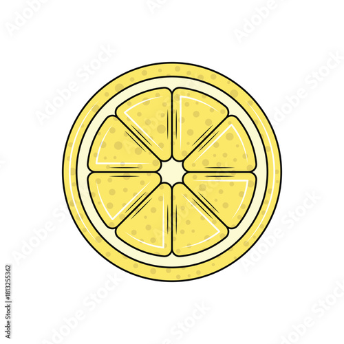 Colorful icon for lemons  citrus limon