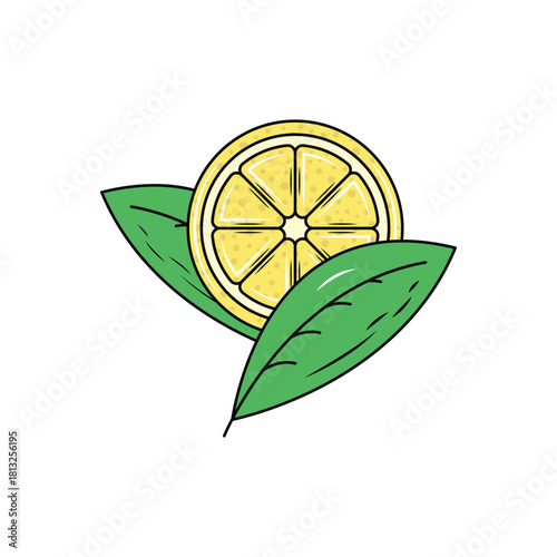 Colorful icon for lemons acetous