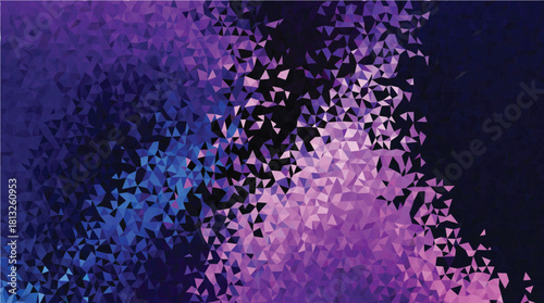 Abstract Fragmented Purple and Pink Low-Poly Geometric Background Texture
