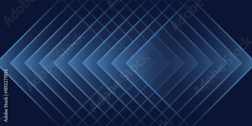 Dynamic convergence of geometric blue arrowheads for sleek digital background, highlighting symmetrical precision with a luminous depth and a modern, technological aesthetic