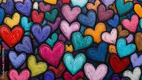 Multicolored Hearts