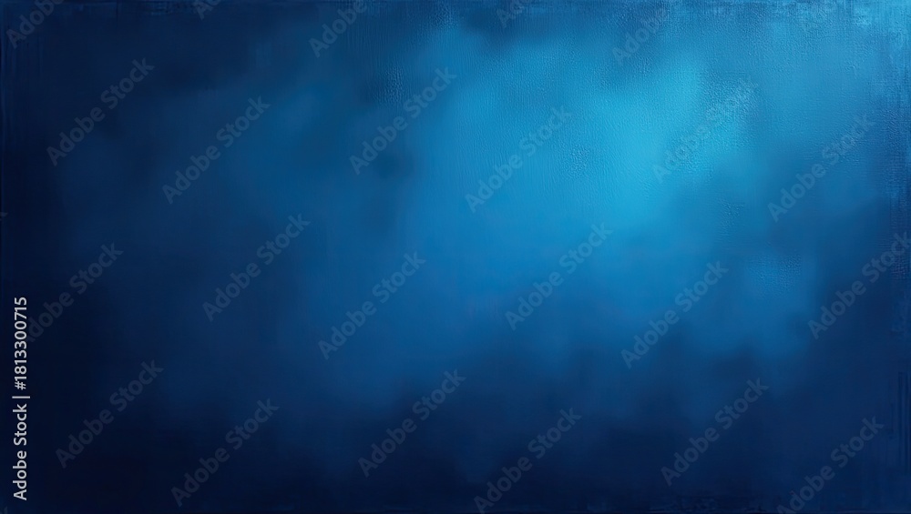 Fototapeta premium Deep blue abstract background features a gradient of hues from dark navy to bright turquoise, creating a sense of depth, mystery, and atmospheric texture, suitable for various creative designs.