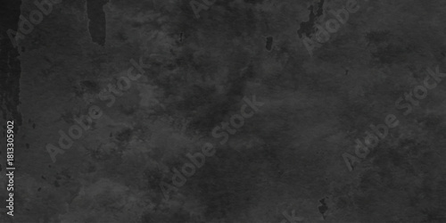Grunge dark black rough scratch wall concrete charcoal abstract backdrop background. urban distressed cement surface wall backdrop texture background.	