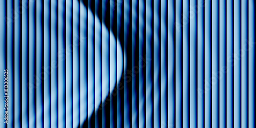 Abstract blue vertical lines create a modern background art
