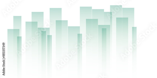 Green Stock Market Background. A layered square pattern in desaturated tones, Perfect for modern and creative backgrounds. Finance Banner. Abstract Business Wallpaper. use for poster, template on web.