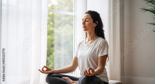 Indoor meditation practice woman Free Download Indoor meditation practice woman - GFXLoad