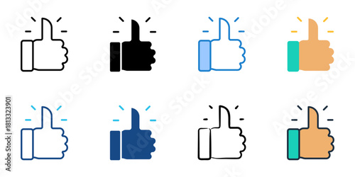 Like icon set multiple style collection 
