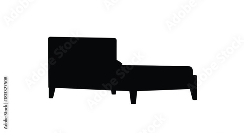 Dynamic abstract geometric composition with bold contrasting colors and a striking silhouette