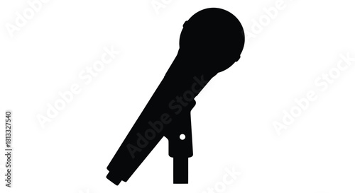 Abstract geometric shapes and lines in a dynamic composition with a distinctive silhouette style