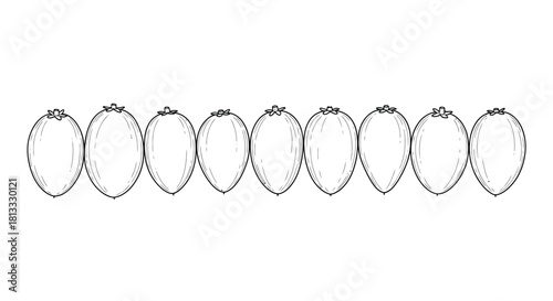 Hand drawn sketch of coconut isolated on white background, vector illustration