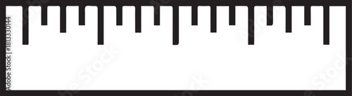 Precisely measure your success using this minimalist ruler graphic, perfect for design projects, educational materials, and creative measuring concepts