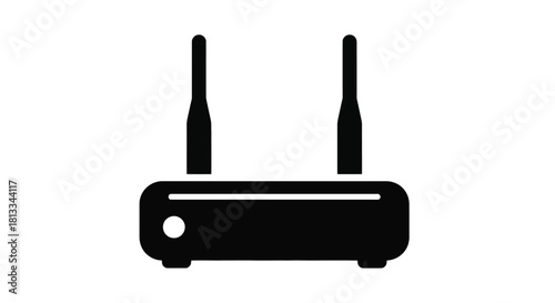 Abstract geometric pattern with bold lines and vibrant color accents silhouette