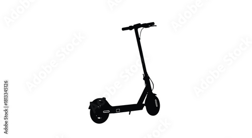 Abstract geometric shapes and lines in a dynamic composition with a distinctive silhouette effect