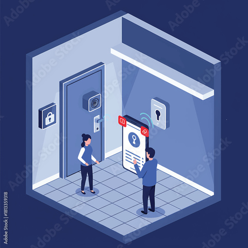 Secure smart home technology with keyless entry and remote access via smartphone app, ensuring safety and convenience