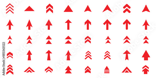 Swipe icon vector set. Scroll illustration sign collection. Arrow symbol. Arrow up web icons. 