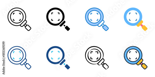 Discover icon set multiple style collection 
