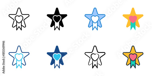 Popular icon set multiple style collection 
