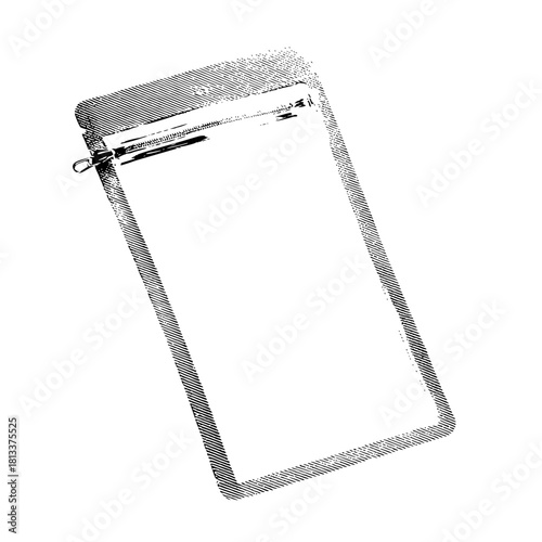 Clipboard vector illustration for office supplies document holder and paper clip design needs