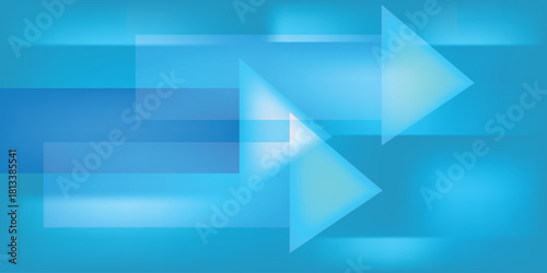 Abstract blue background with chevron triangles pattern vector illustration.