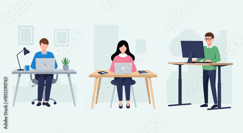 Business Team Brainstorming Meeting and Idea Generation Concept