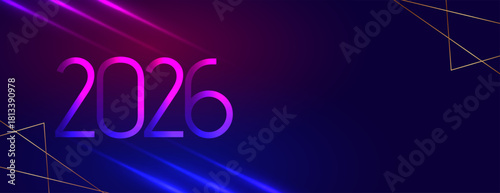 2026 text lettering new year wallpaper with empty space