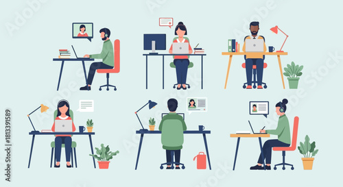 Business Team Brainstorming Meeting and Idea Generation Concept