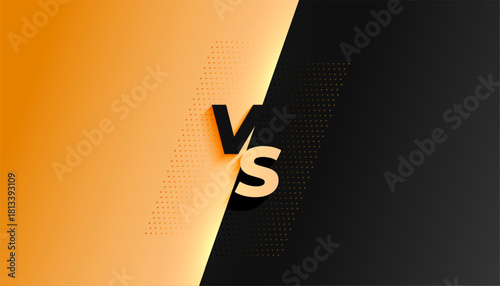 team tournament versus vs banner for rival fight