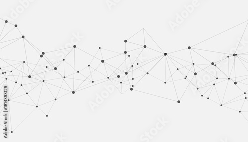 abstract low poly geometric dots and lines in futuristic concept