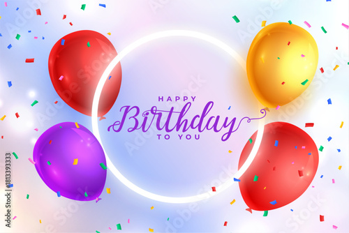 realistic happy birthday celebration background for your kids fun