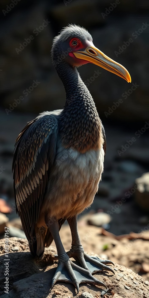 Obraz premium Ancient dodo bird, stout body, no flight, island dweller, extinct animal, flightless bird, dodo bird