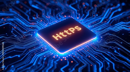 https , Https protocol icon ,https with padlock	

