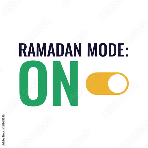 Ramadan mode on typography t shirt design