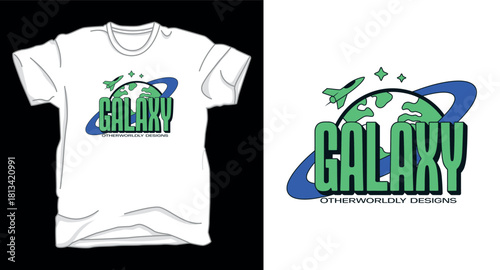 Astronaut galaxy graphic vector art t-shirt design print