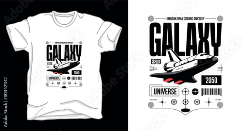 Galaxy graphic vector art t-shirt design print
